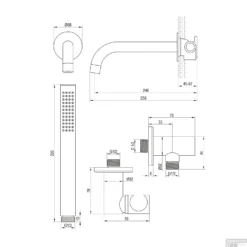 Inbouwthermostaatset Brauer Chrome Carving Incl Baduitloop En Staafhanddouche Messing Chroom -Baden Luxe Verkoop inbouwthermostaatset brauer chrome carving incl baduitloop en staafhanddouche messing chroom tec