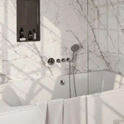 Inbouwthermostaatset Brauer Chrome Incl 3 Standen Handdouche En Badafvoer Chroom