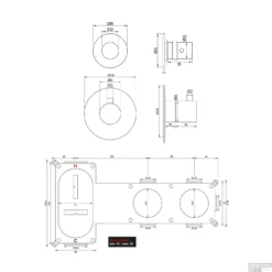 Inbouwthermostaatset Brauer Chrome Incl 3 Standen Handdouche En Badafvoer Chroom -Baden Luxe Verkoop inbouwthermostaatset brauer chrome incl 3 standen handdouche en badafvoer chroom tec1