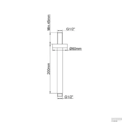 Inbouwthermostaatset Wiesbaden Caral Rond 20cm Plafonduitloop Geborsteld Koper PVD Coating -Baden Luxe Verkoop inbouwthermostaatset wiesbaden caral rond plafonduitloop geborsteld koper tech5