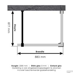 Inloopdouche Compleet Just Creating Profielloos 90x90 Cm Reversed Gunmetal -Baden Luxe Verkoop inloopdouche compleet just creating profielloos 90x90 cm reversed gunmetal tec