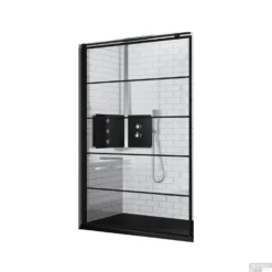 Inloopdouche Novellini Kuadra H Stripes 160x200 Cm Helder Glas Mat Zwart Profiel 5 Inloopdouche Novellini Kuadra H Stripes 160x200 Cm Helder Glas Mat Zwart Profiel -Baden Luxe Verkoop inloopdouche novellini kuadrra h stripes 160x200 cm shop