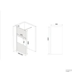 BWS Inloopdouche Pro Line Rookglas Met Middenband 90x200 8mm Nano Coating Geborsteld Messing Goud Profiel En Stang 11 BWS Inloopdouche Pro Line Rookglas Met Middenband 90x200 8mm Nano Coating Geborsteld Messing Goud Profiel En Stang -Baden Luxe Verkoop inloopdouche proline 90x200 8mm nano coating tech 9