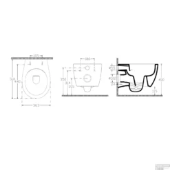 Bidet Wandcloset Isvea Sentiment I Wit Met Sproeier (Inclusief Zitting) -Baden Luxe Verkoop isvea sentiment bidet tech