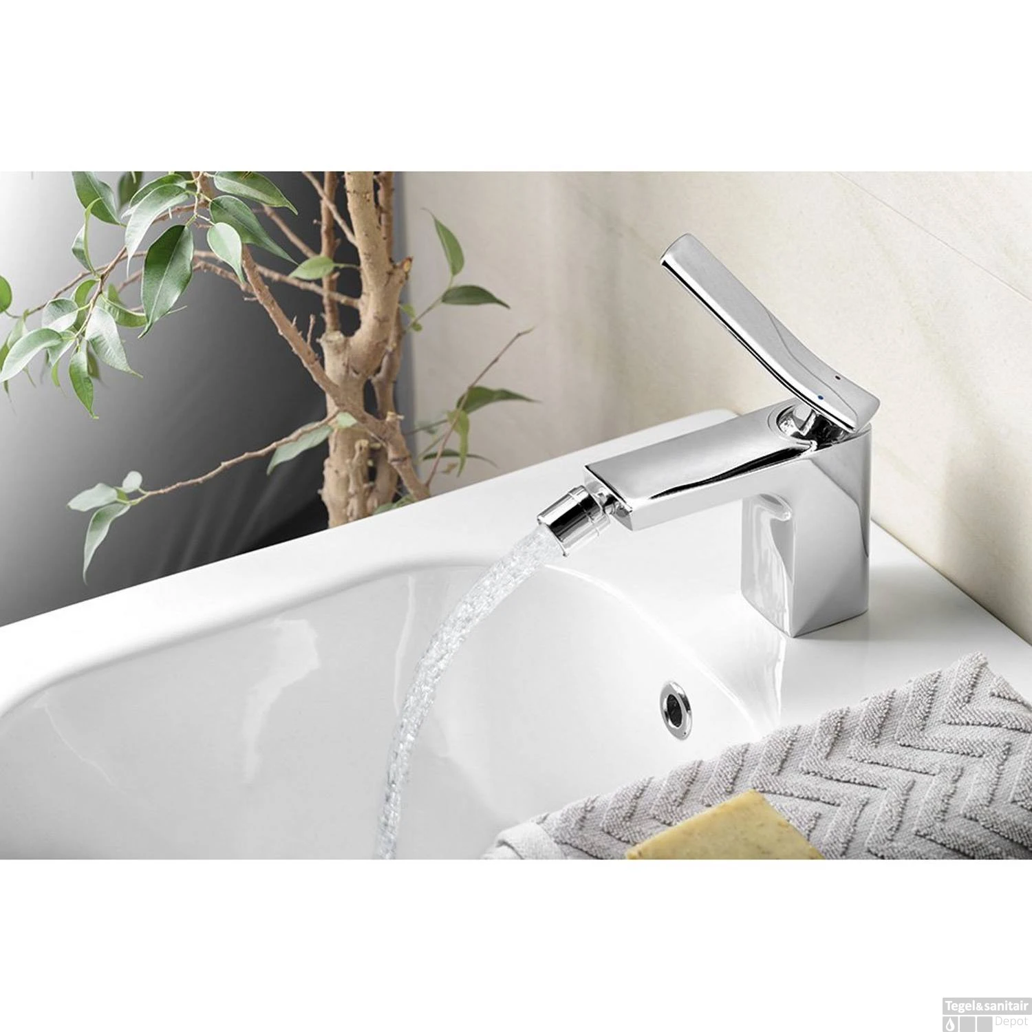 Bidetmengkraan Sapho Jumper 1-hendel 14.1 Cm Chroom 6 Bidetmengkraan Sapho Jumper 1-hendel 14.1 Cm Chroom - Afbeelding 6