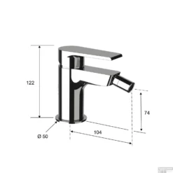 Bidetmengkraan Sapho KAI 1-hendel 12.2 Cm Chroom -Baden Luxe Verkoop ka03 bidetmengkraan sapho kai 1 hendel 12.2 cm chroom 3