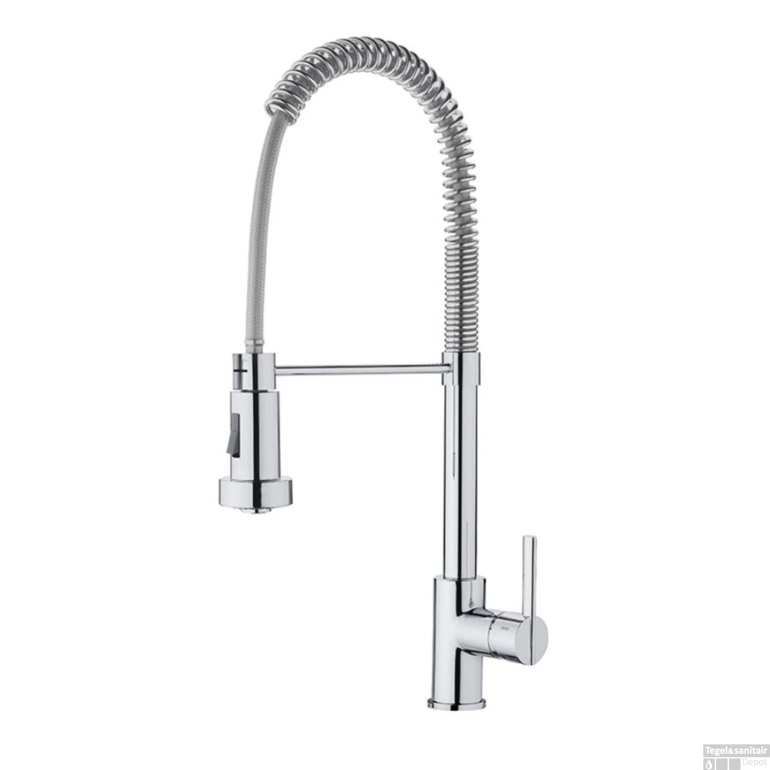 Keukenkraan GRB Kitchen Flexibele Uitloop Met Handdouche Chroom 1 Keukenkraan GRB Kitchen Flexibele Uitloop Met Handdouche Chroom
