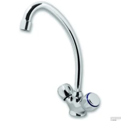 Keukenkraan Plieger Start 1-Gats Met Draaibare Uitloop Chroom