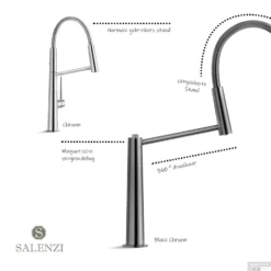 Keukenkraan Salenzi Giro Uitklapbaar Zwart Chroom -Baden Luxe Verkoop keukenkraan salenzi giro uitklapbaar chroom detail 1 1 1