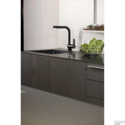 Keukenmengkraan Schutte Rio Hoge Draaibare Uitloop Glanzend Grafiet -Baden Luxe Verkoop keukenmengkraan schutte rio hoge draaibare uitloop glanzend grafiet sfeer2