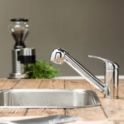 Keukenmengkraan Schutte Supra Uittrekbare Sproeier Chroom -Baden Luxe Verkoop keukenmengkraan schutte supra uittrekbare sproeier chroom sfeer2