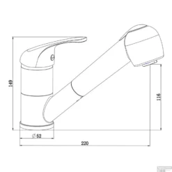 Keukenmengkraan Schutte Supra Uittrekbare Sproeier Chroom -Baden Luxe Verkoop keukenmengkraan schutte supra uittrekbare sproeier chroom tech