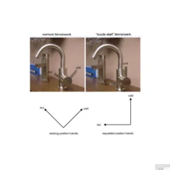 Keukenmengkraan Wiesbaden Caral Chroom -Baden Luxe Verkoop keukenmengkraan wiesbaden caral chroom