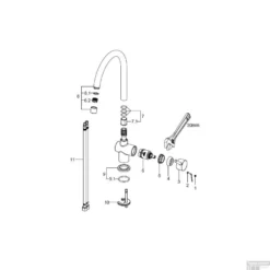 Keukenmengkraan Wiesbaden Caral Mat Zwart -Baden Luxe Verkoop keukenmengkraan wiesbaden caral chroom tech 2 1