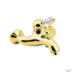 Opbouw Badkraan Sapho Kirké Mengkraan Retro Kristal 1-hendel 11.5 Cm Goud