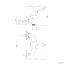 Opbouw Douchekraan Sapho Kirké Mengkraan Retro Kristal 1-hendel Goud -Baden Luxe Verkoop ki11kz opbouw douchekraan sapho kirk mengkraan retro kristal 1 hendel goud 2