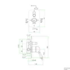 Douchekraan Inbouw Sapho Kirké Crystal Mengkraan Retro Afbouwdeel 2-weg Goud (incl. Inbouwdeel) -Baden Luxe Verkoop ki42kz douchekraan inbouw sapho kirk crystal mengkraan retro afbouwdeel 2 weg goud incl. inbouwdeel 4