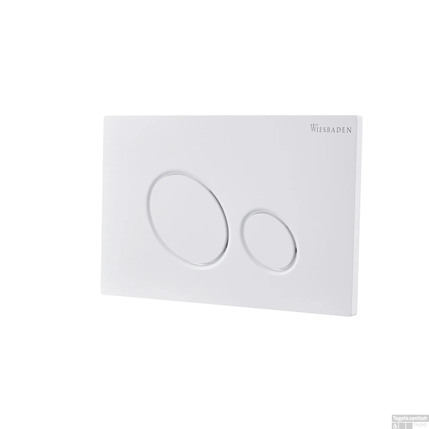 Drukplaat Voor Inbouwreservoir Wiesbaden X10 Glans Wit 1 Drukplaat Voor Inbouwreservoir Wiesbaden X10 Glans Wit