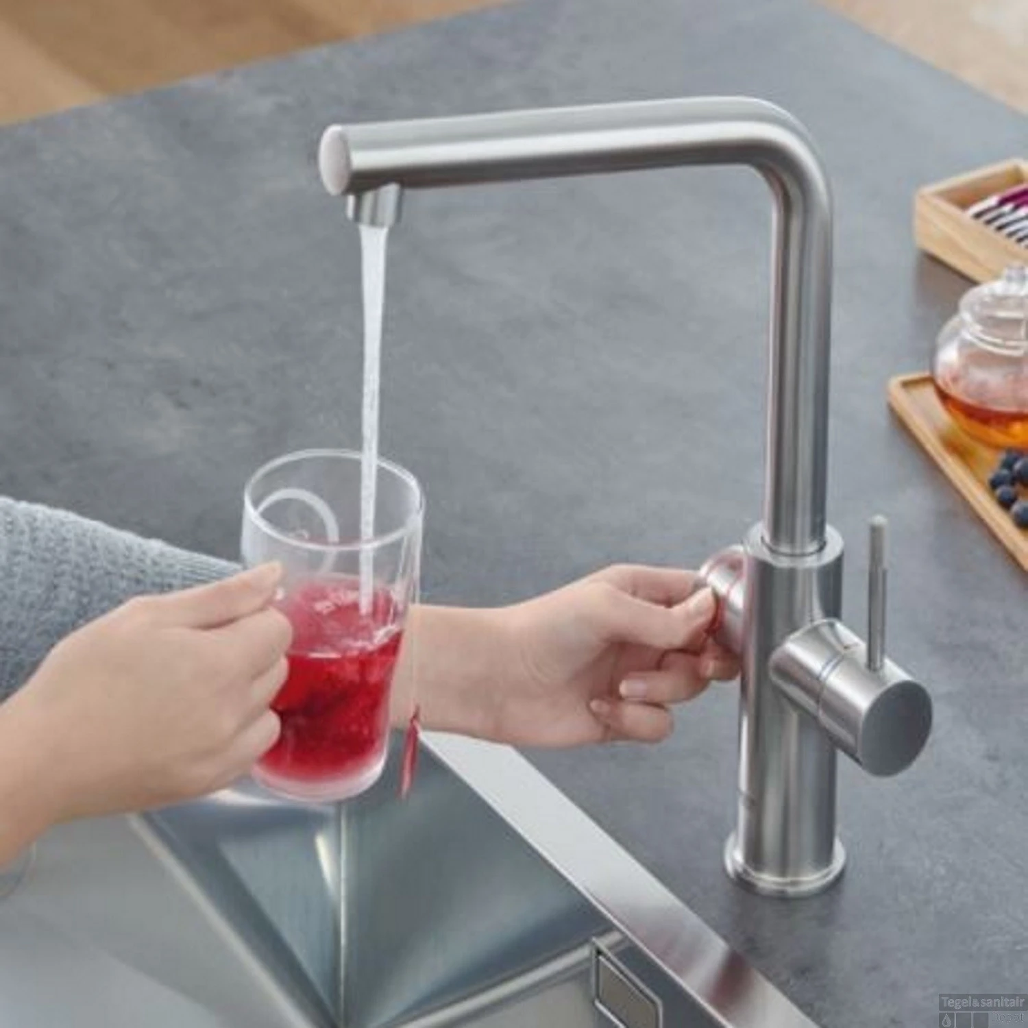 Kokendwaterkraan Grohe Red New Duo Met L Uitloop En L Size Boiler Chroom - Afbeelding 3