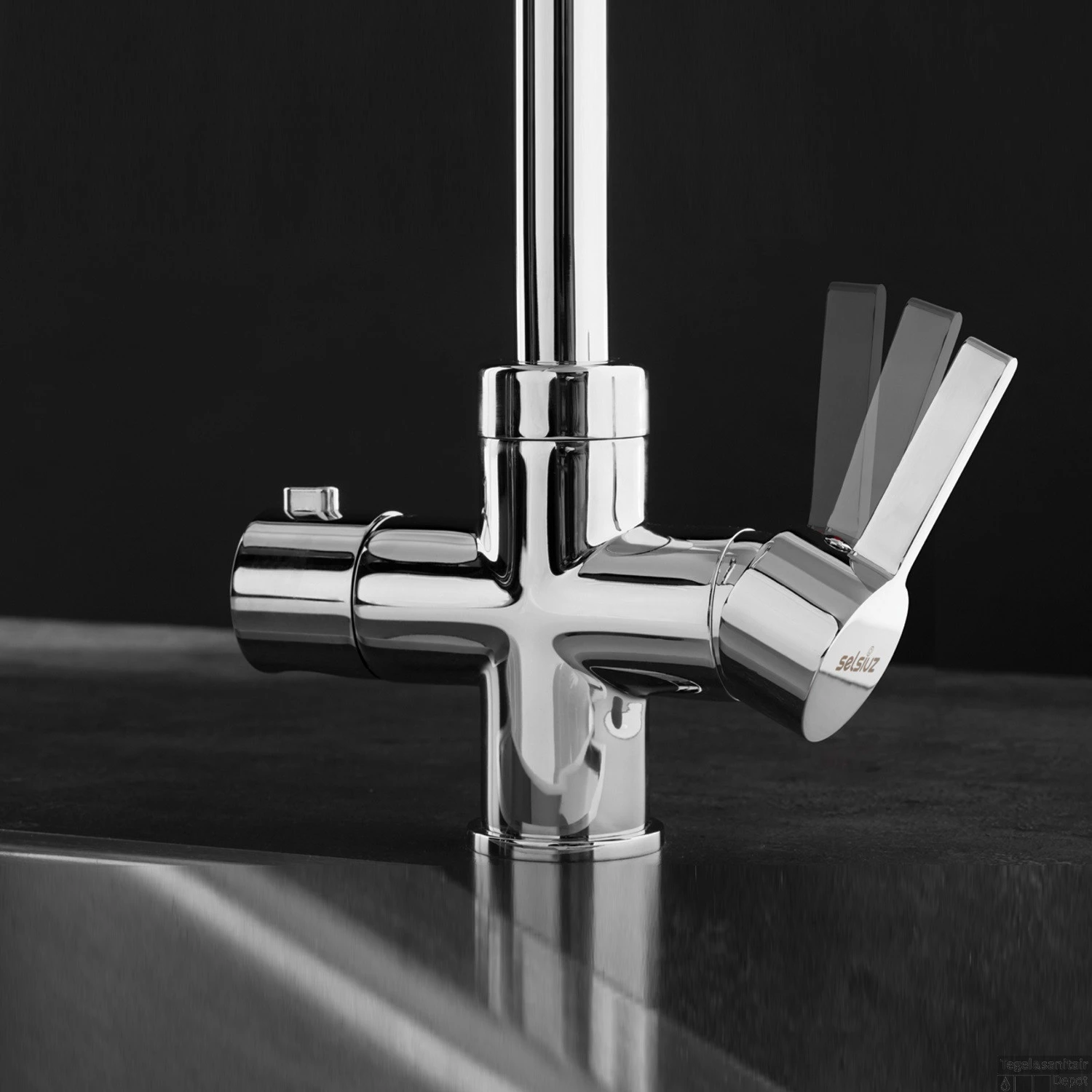 Kokendwaterkraan Selsiuz Haaks Chroom Inclusief Single Boiler 5 Kokendwaterkraan Selsiuz Haaks Chroom Inclusief Single Boiler - Afbeelding 5