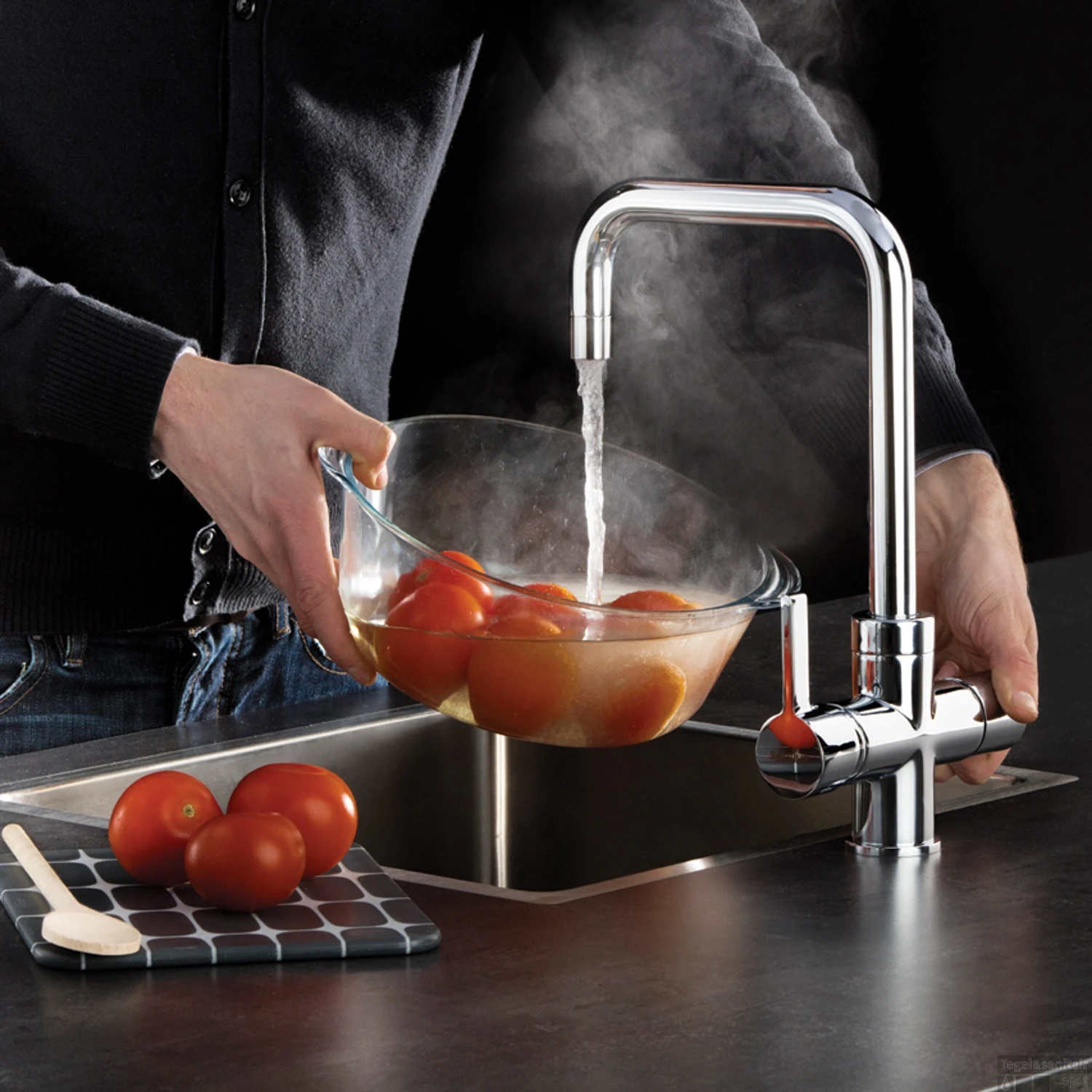 Kokendwaterkraan Selsiuz Haaks Chroom Inclusief Single Boiler 7 Kokendwaterkraan Selsiuz Haaks Chroom Inclusief Single Boiler - Afbeelding 7