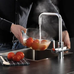 Kokendwaterkraan Selsiuz Haaks Chroom Inclusief Combi Extra Boiler -Baden Luxe Verkoop kokendwaterkraan selsiuz haaks chroom inclusief boiler shop 2