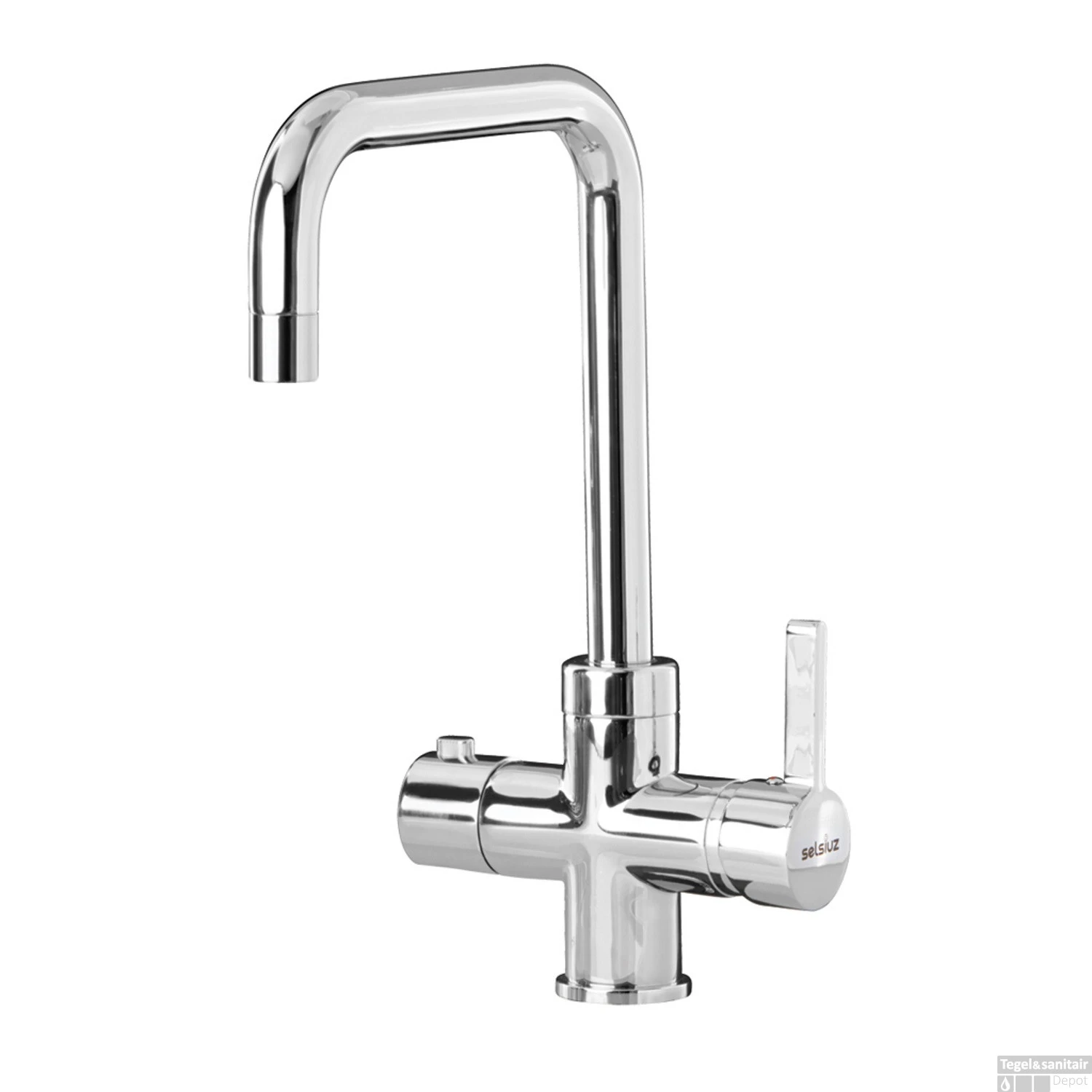 Kokendwaterkraan Selsiuz Haaks Chroom Inclusief Single Boiler 2 Kokendwaterkraan Selsiuz Haaks Chroom Inclusief Single Boiler - Afbeelding 2