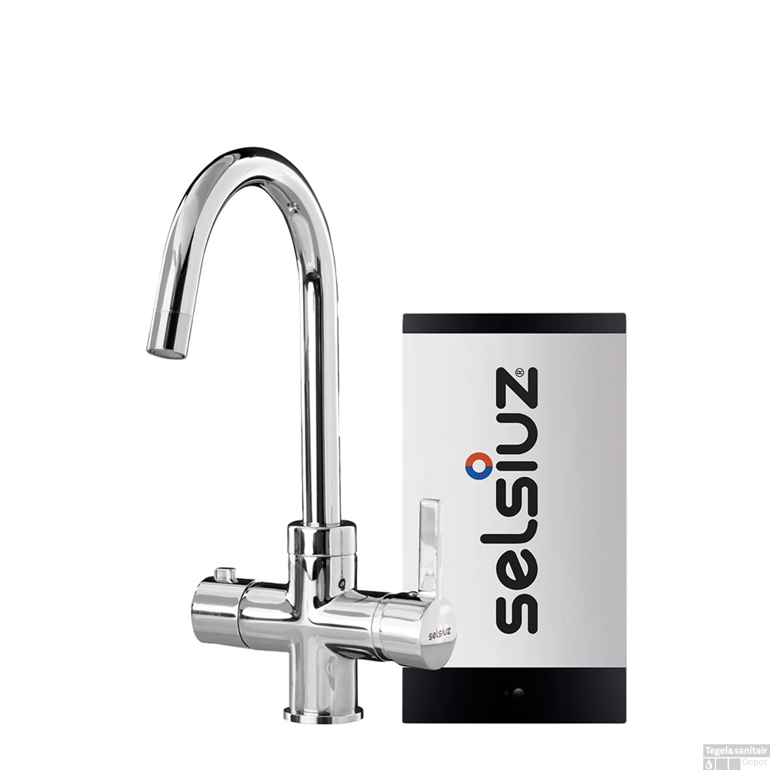 Kokendwaterkraan Selsiuz Rond Chroom Inclusief Single Boiler 1 Kokendwaterkraan Selsiuz Rond Chroom Inclusief Single Boiler