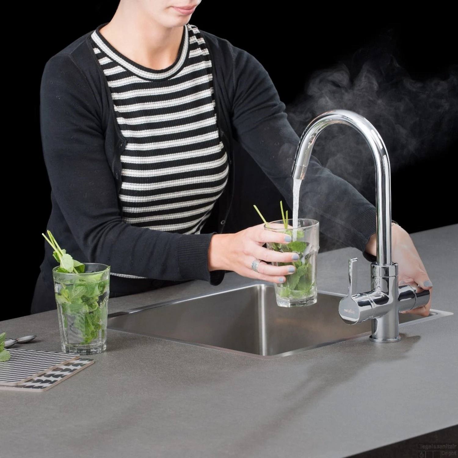 Kokendwaterkraan Selsiuz Rond Chroom Inclusief Single Boiler 3 Kokendwaterkraan Selsiuz Rond Chroom Inclusief Single Boiler - Afbeelding 3