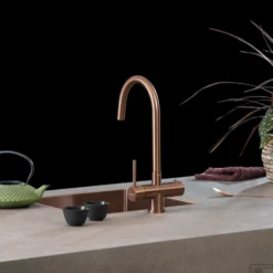 Kokendwaterkraan Selsiuz Steel Rond Copper Inclusief Single Boiler -Baden Luxe Verkoop kokendwaterkraan selsiuz steel round inclusief boiler koper sfeer