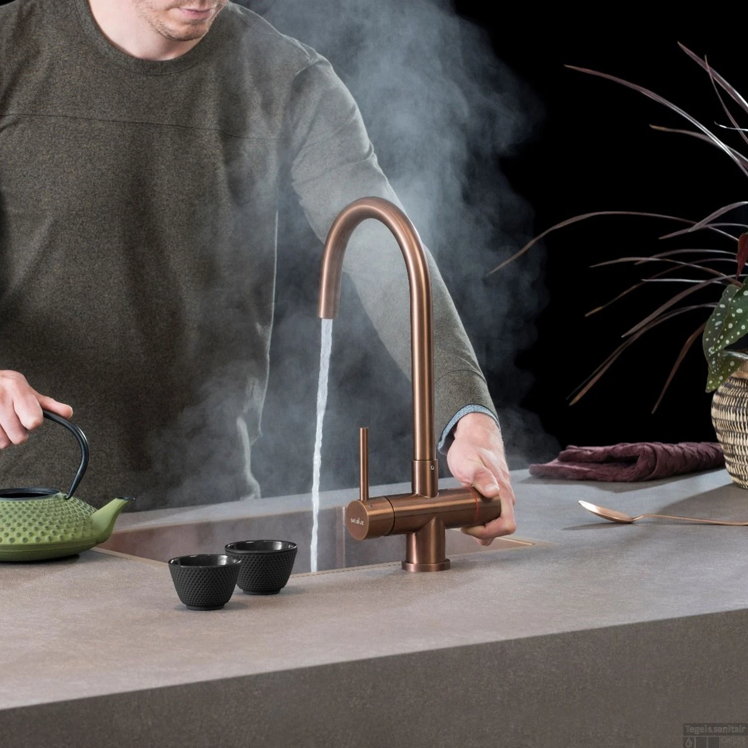 Kokendwaterkraan Selsiuz Steel Rond Copper Inclusief Combi Extra Boiler 4 Kokendwaterkraan Selsiuz Steel Rond Copper Inclusief Combi Extra Boiler - Afbeelding 4