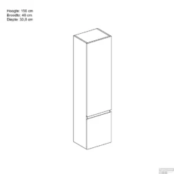 Kolomkast Allibert Verso 40 Cm 2 Deuren Links Mat Terracotta -Baden Luxe Verkoop kolomkast allibert verso 40 cm 2 deuren links mat terracotta tec