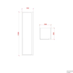 Kolomkast Boss & Wessing Sally 135x35x35 Cm Greeploos Mat Wit -Baden Luxe Verkoop kolomkast creavit sally 135 cm mat wit tech