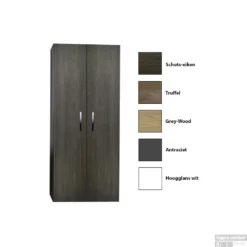 Kolomkast Sanicare Q1/Q12/Q17 2-Deurs Soft-Closing Chromen Greep 160x67x32 Cm Hoogglans Wit -Baden Luxe Verkoop kolomkast sanicare q1q4q12 2 deurs soft closing chromen greep 160x67x32 shop