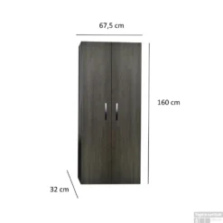 Kolomkast Sanicare Q1/Q12/Q17 2-Deurs Soft-Closing Chromen Greep 160x67x32 Cm Hoogglans Wit -Baden Luxe Verkoop kolomkast sanicare q1q4q12 2 deurs soft closing chromen greep 160x67x32 tech