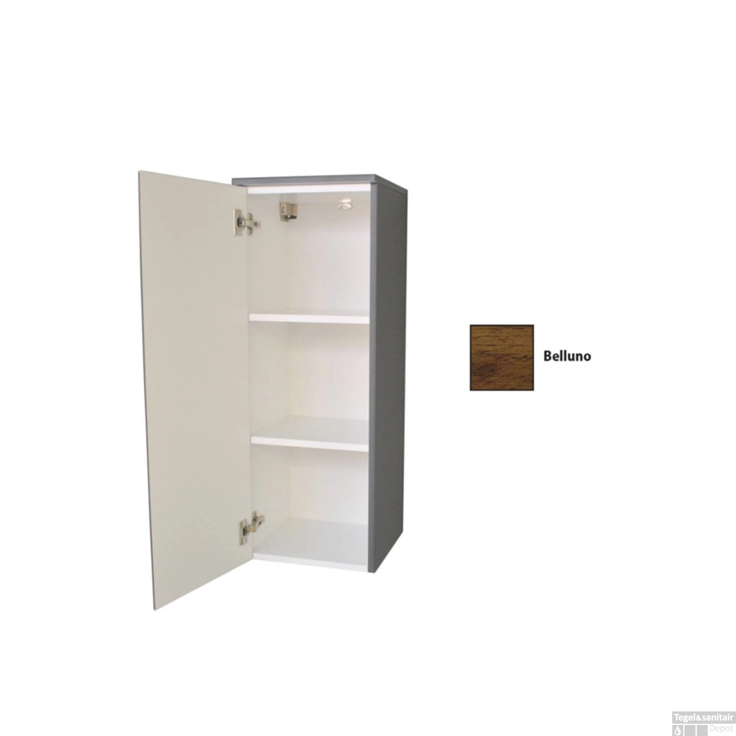 Kolomkast Sanicare Q2/Q3/Q8 Soft-Close Deur 90x33,5x32 Cm Belluno - Afbeelding 2