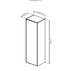 Kolomkast Sanicare Q5 1 Soft-Close Deur 160 Cm Antraciet -Baden Luxe Verkoop kolomkast sanicare q5 1 soft close deur 160 tech 1