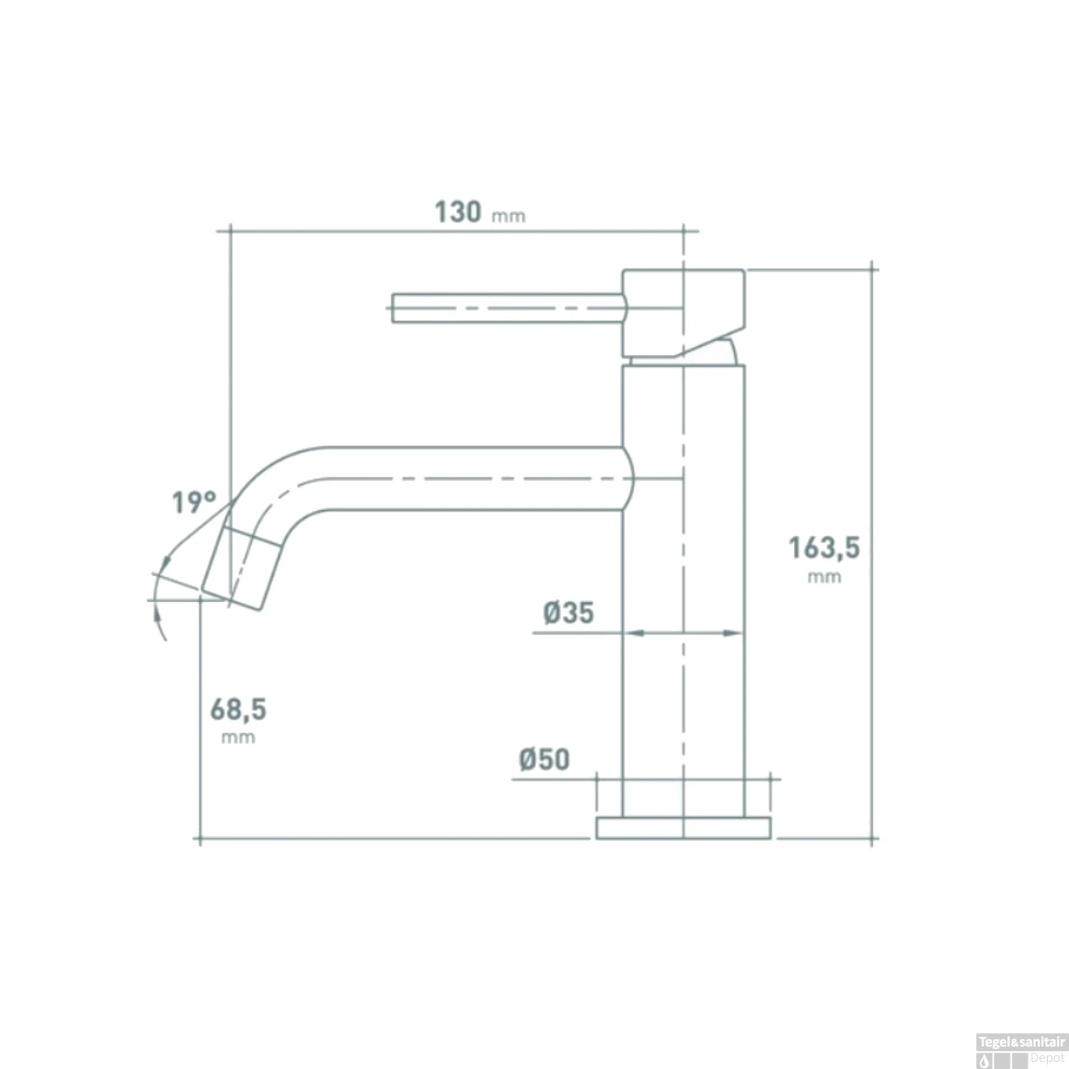 Koudwaterkraan Go By Van Marcke Cocoon Lange Uitloop Chroom 2 Koudwaterkraan Go By Van Marcke Cocoon Lange Uitloop Chroom - Afbeelding 2