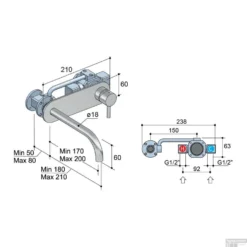 Wastafelmengkraan Hotbath Laddy Inbouw Met Achterplaat 3+3 Systeem Geborsteld Nikkel -Baden Luxe Verkoop l006jgn wastafelmengkraan hotbath laddy inbouw met achterplaat 3 3 systeem geborsteld nikkel tech