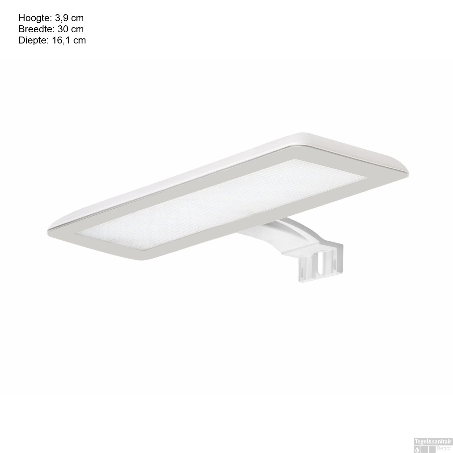 LED Spiegellamp Allibert Luceo 10 Watt 30x3,9x16,1 Cm Mat Wit 3 LED Spiegellamp Allibert Luceo 10 Watt 30x3,9x16,1 Cm Mat Wit - Afbeelding 3