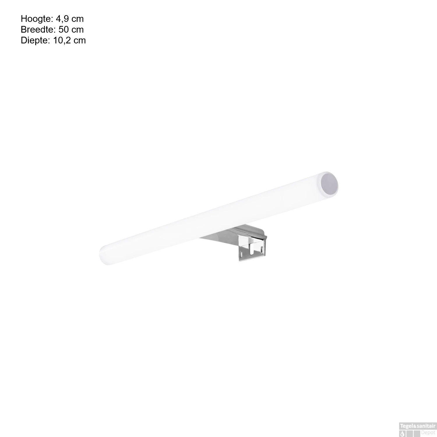 LED Spiegellamp Allibert Scope 9 Watt 50x4,9x10,2 Cm Glanzend Chroom 3 LED Spiegellamp Allibert Scope 9 Watt 50x4,9x10,2 Cm Glanzend Chroom - Afbeelding 3