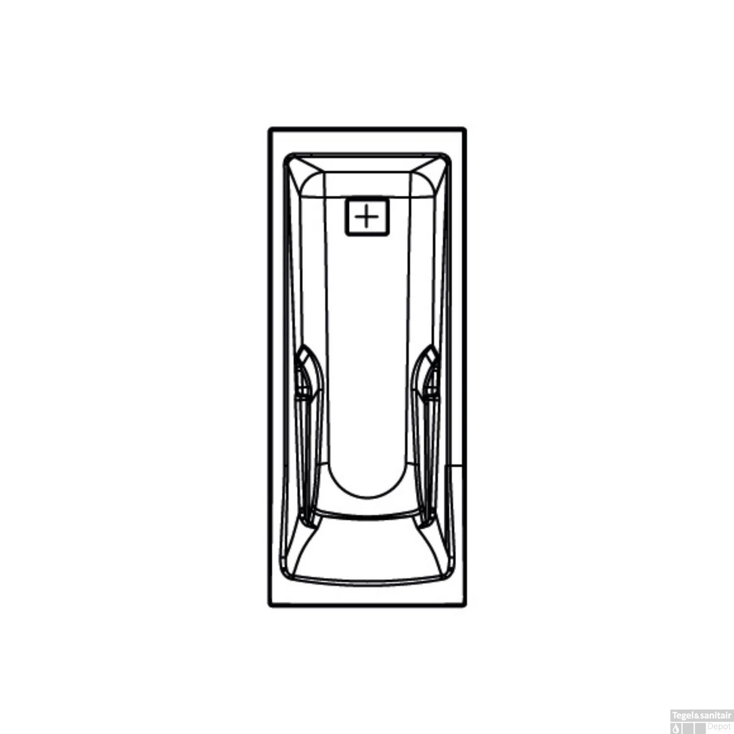 Ligbad Allibert Aero Confort Rechthoekig Bad 180x80x52 Cm Incl. Afvoerdeksel En Poten 5 Ligbad Allibert Aero Confort Rechthoekig Bad 180x80x52 Cm Incl. Afvoerdeksel En Poten - Afbeelding 5