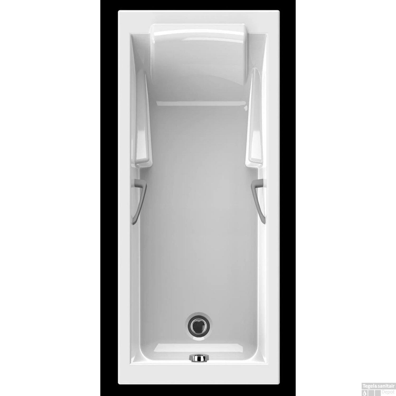 Ligbad Allibert Lodge 180x80x53,5-55,5 Cm 1 Ligbad Allibert Lodge 180x80x53,5-55,5 Cm