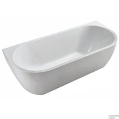 Ligbad Boss & Wessing Oxford Half Vrijstaand Acryl 180x80 Cm Mat Wit