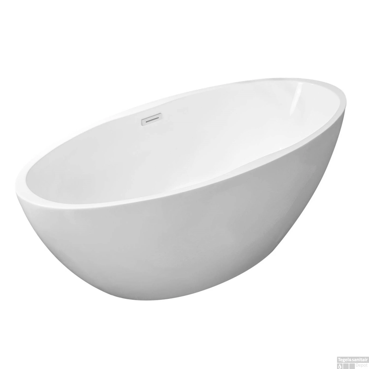 Ligbad Boss & Wessing Oxford Vrijstaand Acryl 170x78 Cm Mat Wit