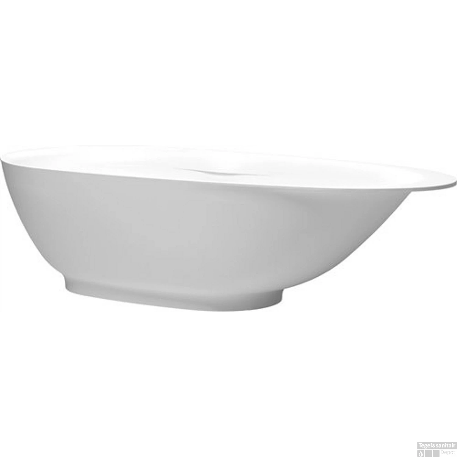 Ligbad Clou First 182x82x49cm Aluite Mat Wit (Vrijstaand) - Afbeelding 5