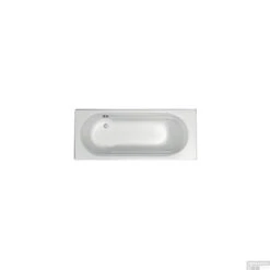 Ligbad Plieger Queen Solo Acryl Met Geïntegreerd Douchegedeelte 170x70x43cm Met Poten Wit