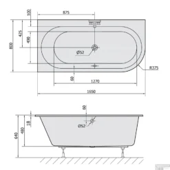 Ligbad Polysan Astra Slim Inbouw 165x80x48 Cm Asymmetrisch Links Wit -Baden Luxe Verkoop ligbad polysan astra slim inbouw 165x80x48 cm asymmetrisch links wit sph33611s tech