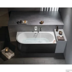 Ligbad Polysan Viva 180x75x60 Cm Asymmetrisch Rechts Zwart / Wit -Baden Luxe Verkoop ligbad polysan viva 180x75x60 cm asymmetrisch rechts zwart wit sph72129mb 5