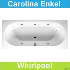 Ligbad Riho Carolina 180 X 80 Cm Whirlpool Enkel Systeem